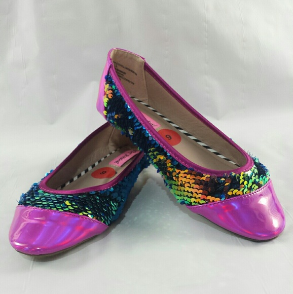 betsey johnson sequin shoes